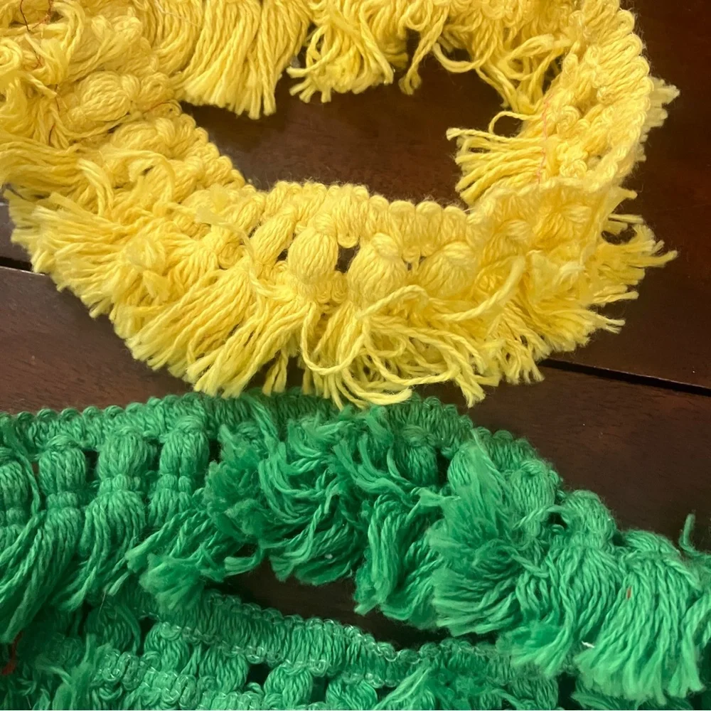 Lot of 6 Vintage Woven Trim Pieces Sewing Supplies Craft